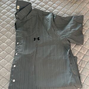 Under Armour Men's Charcoal Button Down Shirt
